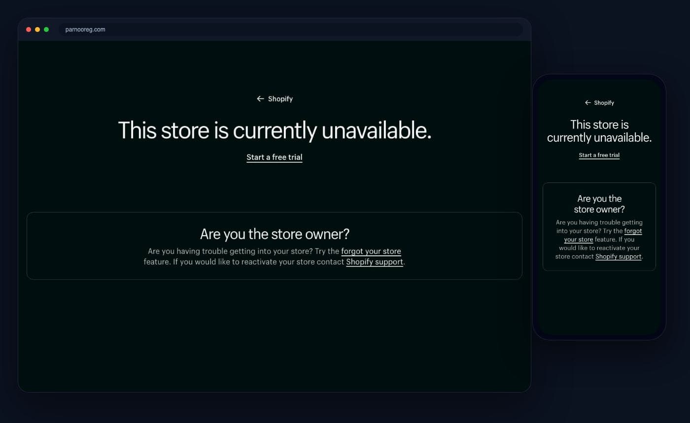 Parnoor on desktop and mobile